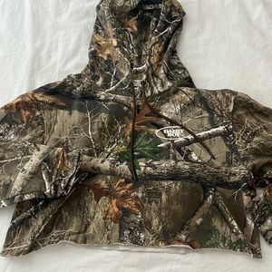 Dairy Boy Cropped Camo Hoodie